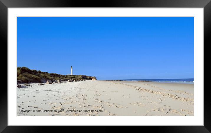 Covesea Lighthouse  Framed Mounted Print by Tom McPherson