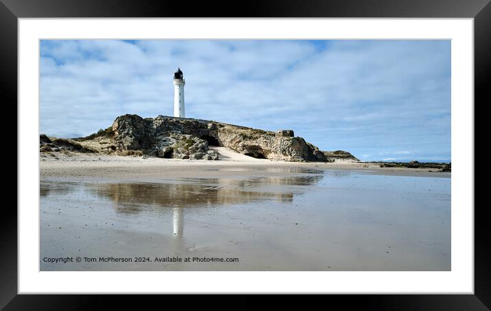 Covesea Lighthouse  Framed Mounted Print by Tom McPherson