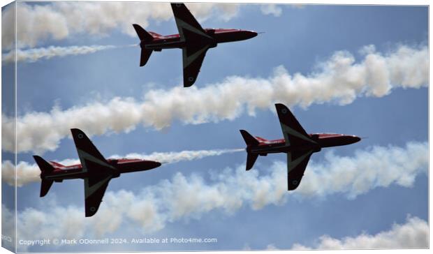 Red Arrows Display Team 2024 Canvas Print by Mark ODonnell