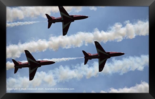 Red Arrows Display Team 2024 Framed Print by Mark ODonnell