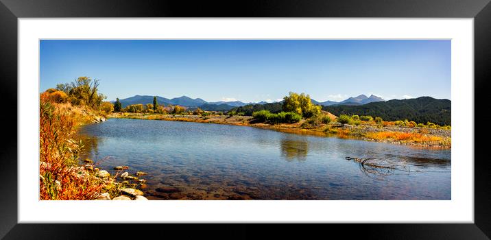 Wairau River, Marborough New Zealand Framed Mounted Print by Maggie McCall