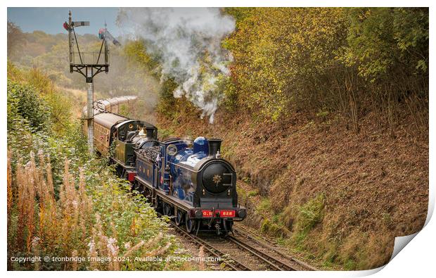 CR 828 (formerly 57566) steams into Bridgnorth on  Print by Ironbridge Images