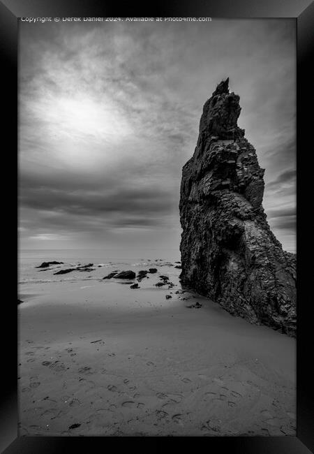Cullen Beach Moray Seascape Framed Print by Derek Daniel