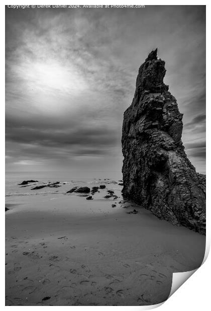 Cullen Beach Moray Seascape Print by Derek Daniel