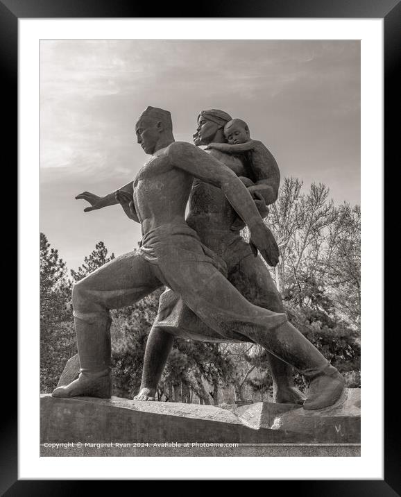 Tashkent Monument Courage Framed Mounted Print by Margaret Ryan