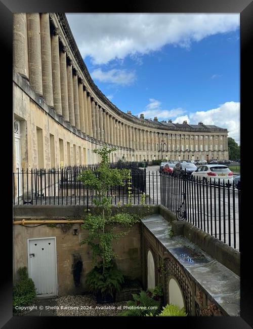 Royal Crescent Bath Architecture Framed Print by Sheila Ramsey