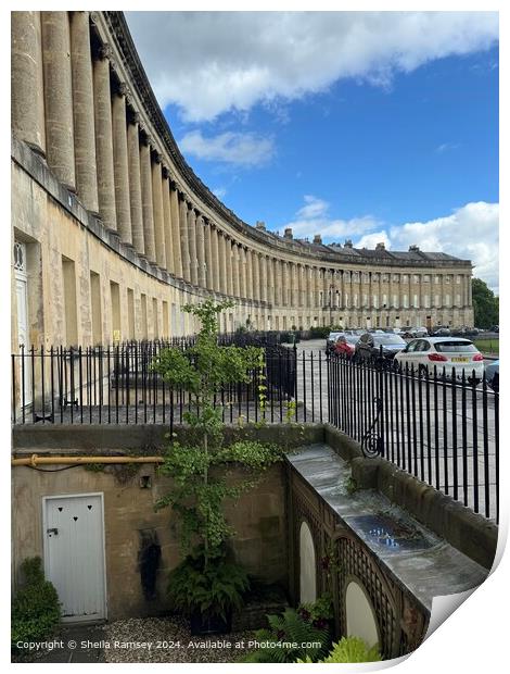 Royal Crescent Bath Architecture Print by Sheila Ramsey