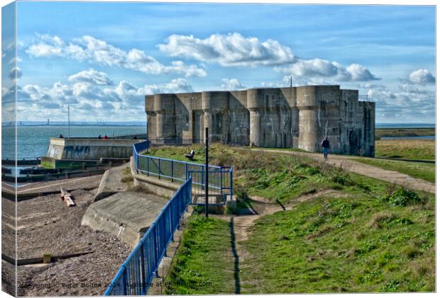 Shoeburyness Garrison Architecture Canvas Print by Peter Bolton