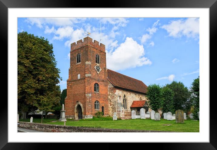 Bradwell on Sea Church Architecture Framed Mounted Print by Peter Bolton