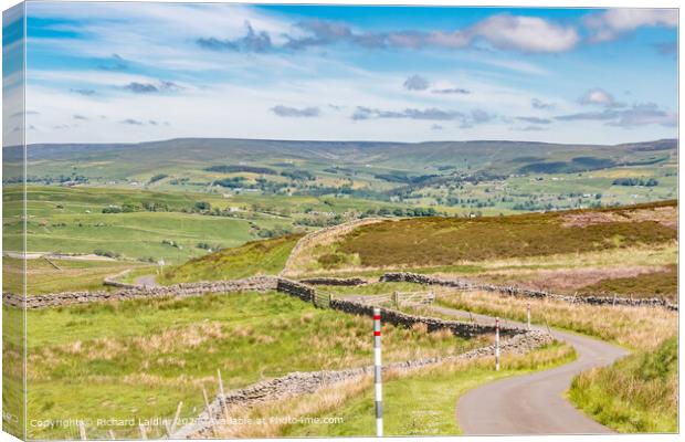 Down from Harker Hill into Teesdale Canvas Print by Richard Laidler