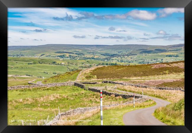 Down from Harker Hill into Teesdale Framed Print by Richard Laidler