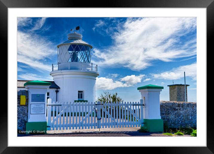 Anvil Point Lighthouse, Swanage Framed Mounted Print by Stuart Wyatt