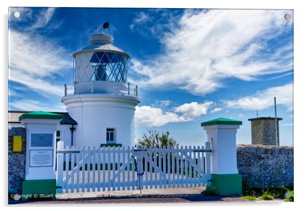 Anvil Point Lighthouse, Swanage Acrylic by Stuart Wyatt