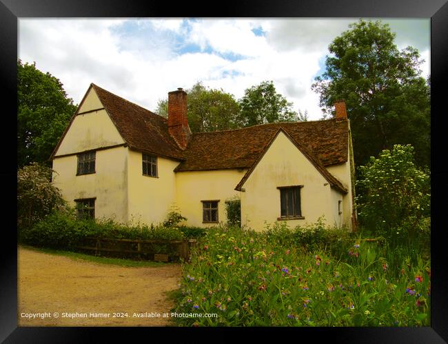 Willy Lott's Cottage Flatford Framed Print by Stephen Hamer