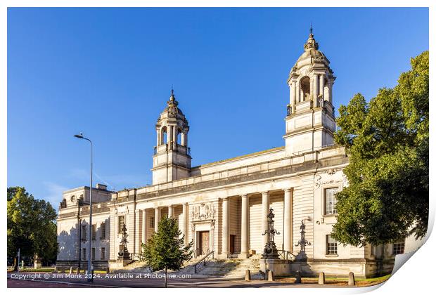 Cardiff Crown Court Print by Jim Monk
