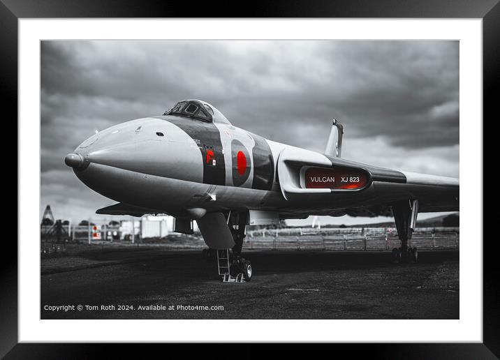 Doomsday Vulcan Bomber Framed Mounted Print by Tom Roth