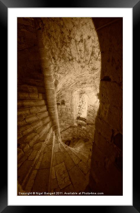 Castle Stairs Framed Mounted Print by Nigel Bangert