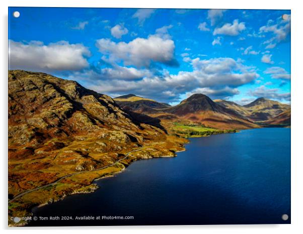 Wastwater From Above Acrylic by Tom Roth