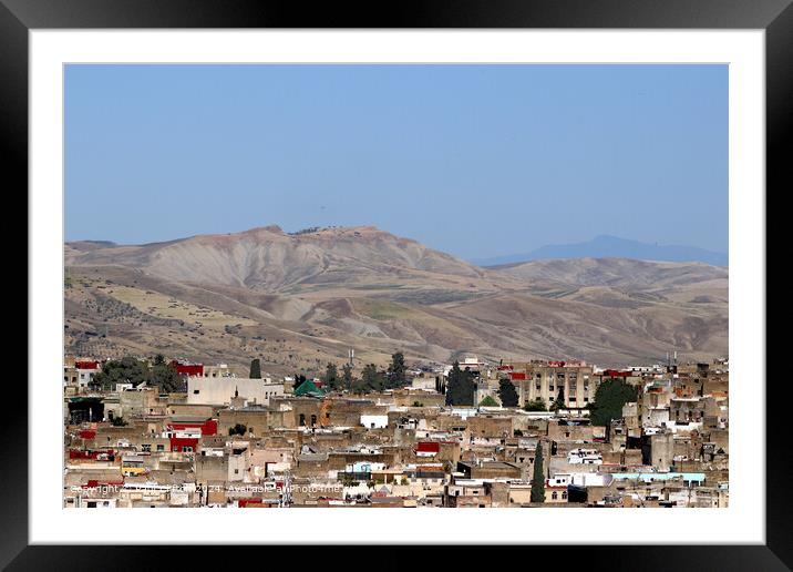 Fes Morocco Cityscape Framed Mounted Print by Paul Clifton