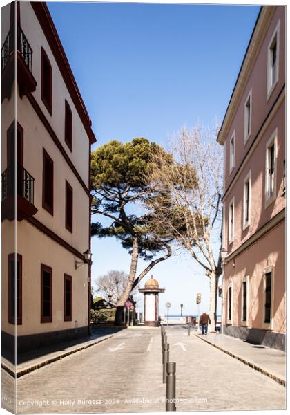 Cadiz Street Photography Scene Canvas Print by Holly Burgess