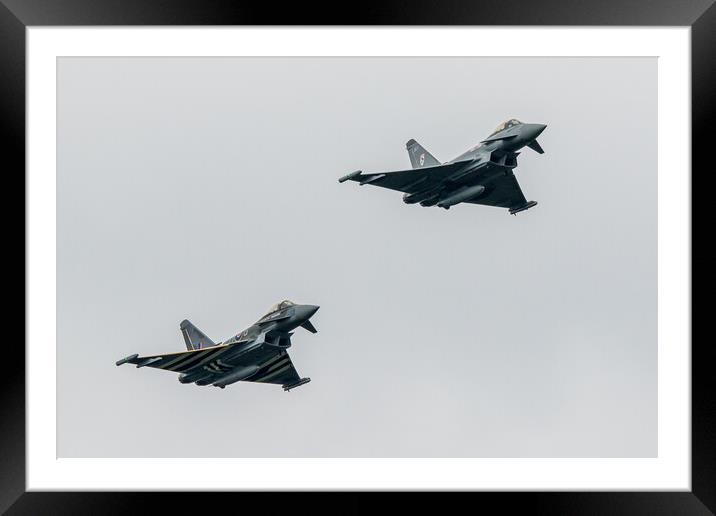 Royal Air Force Eurofighter Typhoon Jets Framed Mounted Print by Jack Biggadike