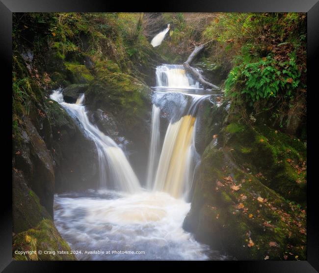 Ingleton Waterfall Trail: North Yorkshire. Framed Print by Craig Yates