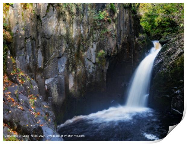 Ingleton Waterfall Trail: North Yorkshire  Print by Craig Yates