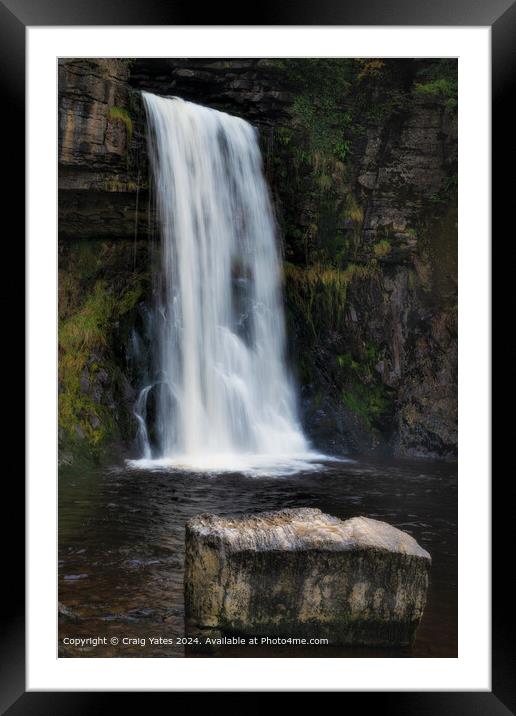 Ingleton Waterfall Trail North Yorkshire. Framed Mounted Print by Craig Yates