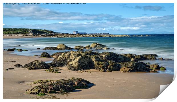 Sand, Sea, Sky in Hopeman Print by Tom McPherson