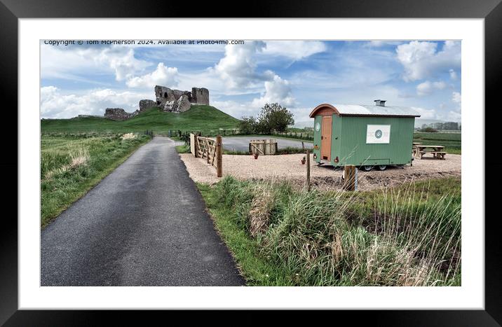 Duffus Castle and Kula Hut  Framed Mounted Print by Tom McPherson