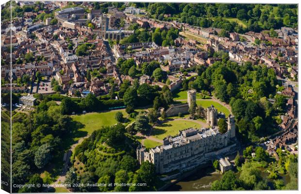 Warwick Castle Canvas Print by Nigel Wilkins