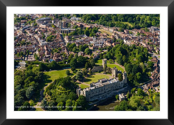 Warwick Castle Framed Mounted Print by Nigel Wilkins