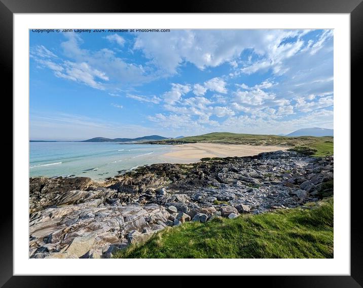 Horgabost Beach Colour Palette Framed Mounted Print by Jann Lapsley