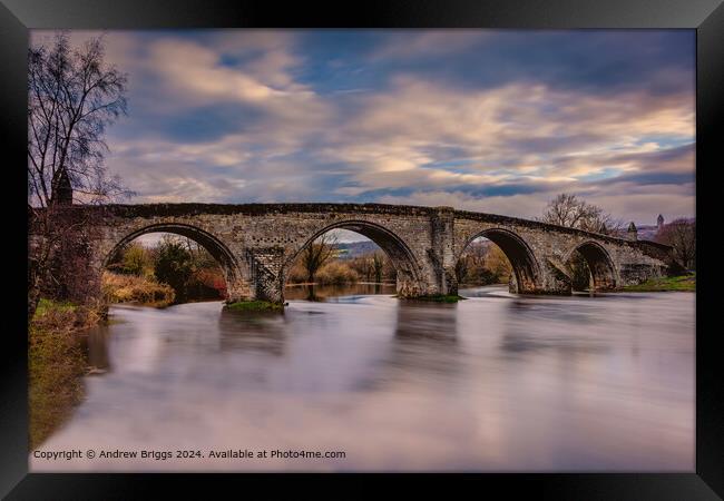 Stirling Old Bridge Architecture Framed Print by Andrew Briggs