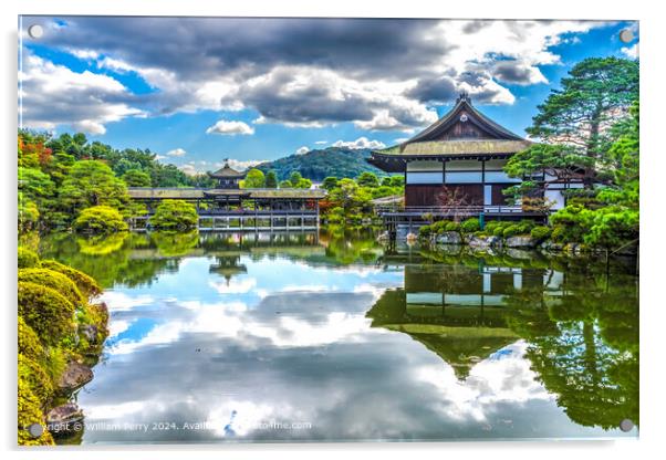 Heian Shrine Kyoto Reflection Acrylic by William Perry