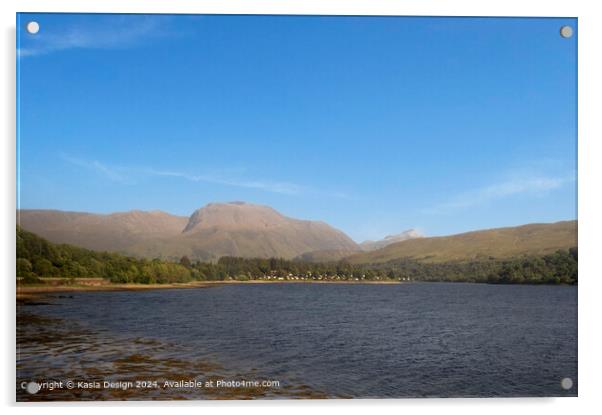 Breathtaking Ben Nevis over Loch Eil Acrylic by Kasia Design