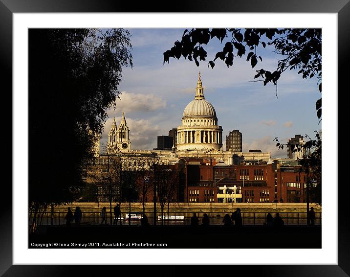 St Paul's Cathedral Framed Mounted Print by Iona Semay