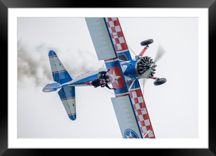 AeroSuperBatics WingWalkers Framed Mounted Print by J Biggadike