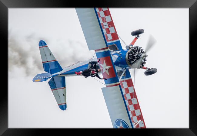 AeroSuperBatics WingWalkers Framed Print by J Biggadike