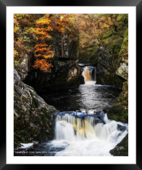 Ingleton Waterfall Trail North Yorkshire  Framed Mounted Print by Craig Yates