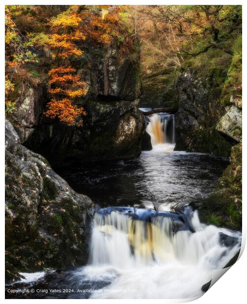 Ingleton Waterfall Trail North Yorkshire  Print by Craig Yates