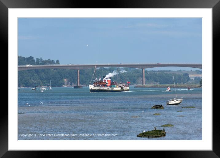 PS Waverley River Torridge Arrival Framed Mounted Print by Daryl Peter Hutchinson
