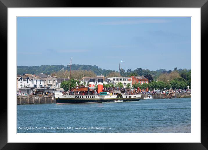 PS Waverley Returns to Bideford Framed Mounted Print by Daryl Peter Hutchinson