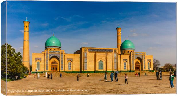 The Hazrati Imam Mosque, Tashkent Canvas Print by Margaret Ryan