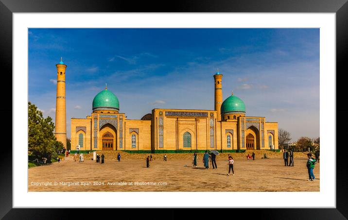 The Hazrati Imam Mosque, Tashkent Framed Mounted Print by Margaret Ryan