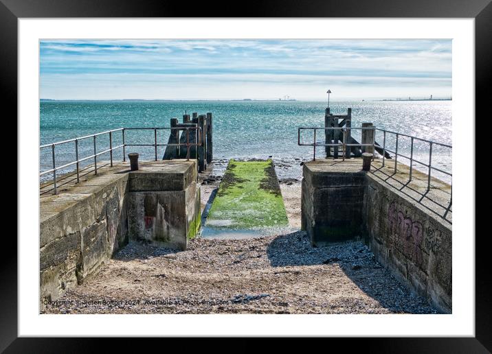 Gogs Berth at The Garrison, Shoeburyness, Essex. Framed Mounted Print by Peter Bolton