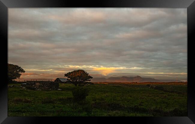 Doohulla Ballyconneely Ireland Sunset Framed Print by Angela MacKinnon