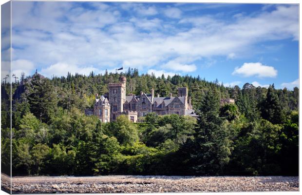 Duncraig Castle Plockton Canvas Print by Tom McPherson