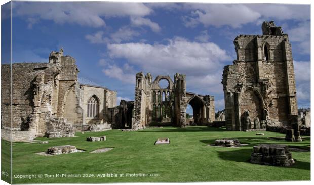 Elgin Cathedral Ruins, Scotland Canvas Print by Tom McPherson