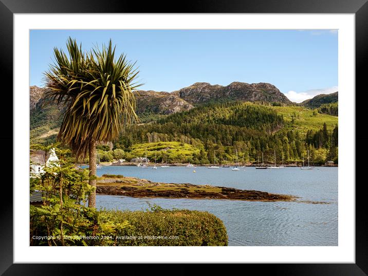 Plockton & Loch Carron, Highlands Framed Mounted Print by Tom McPherson